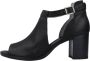 Nerogiardini Zwarte Leren Geperforeerde Sandalen Black Dames - Thumbnail 3