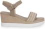 Nerogiardini Wig Sandalen voor Vrouwen Beige Dames - Thumbnail 18