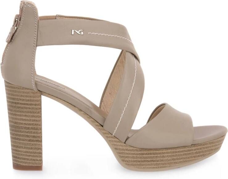 Nerogiardini High Heel Sandals Beige Dames