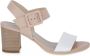 Nerogiardini Casual Nude Leren Sandalen Multicolor Dames - Thumbnail 1