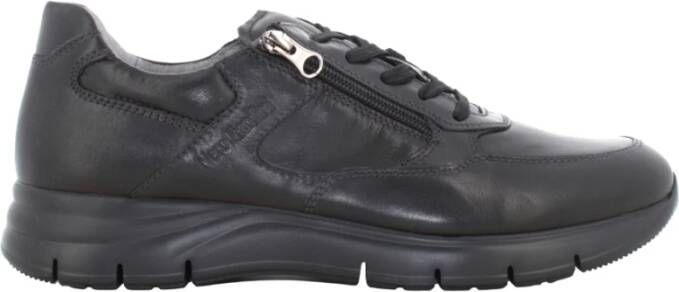 Nerogiardini Leren Heren Sneakers Stijlvol en Comfortabel Black Heren