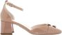 Nerogiardini Leren Hoge Hakken Elegante Stijl Beige Dames - Thumbnail 8