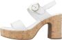 Nerogiardini Witte Leren Sandalen Stijlvol Ontwerp White Dames - Thumbnail 6