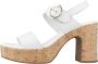 Nerogiardini Witte Leren Sandalen Stijlvol Ontwerp White Dames - Thumbnail 5