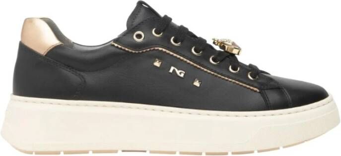 NeroGiardini Sneaker Zwarte Handschoen Nettuno Sandaal Tr Gonzaga 8004 Beige Fashion Wear Vrouwen - Foto 3