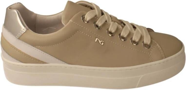 Nero Giardini NeroGiardini E306450D 614 Beige combi kleurige dames sneaker met rits - Foto 9