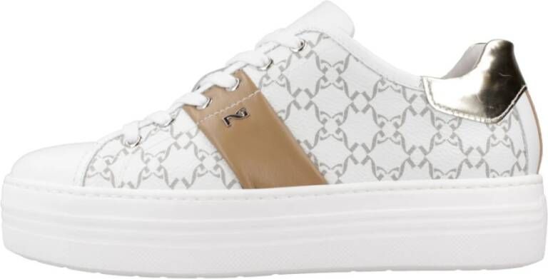 Nerogiardini Leren Dames Sneakers met Vetersluiting White Dames - Foto 1