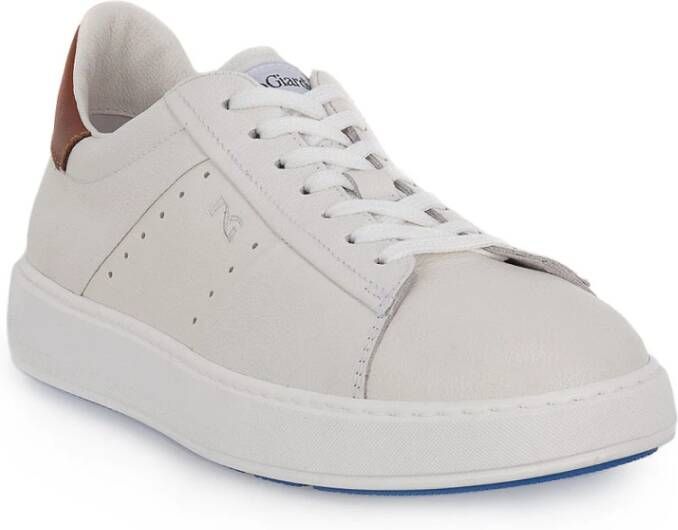Nerogiardini Witte Casual Sneakers voor Mannen White Heren
