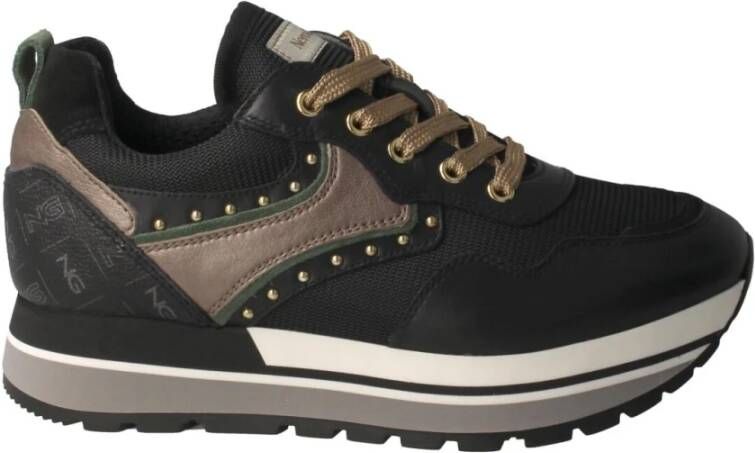 Nerogiardini Zwarte Casual Leren Dames Sneakers Black Dames - Foto 3