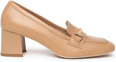 Nerogiardini Stijlvolle Beige Loafer met Klem Beige Dames