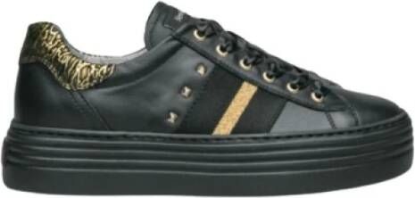 Nerogiardini Stijlvolle Leren Sneakers Black Dames