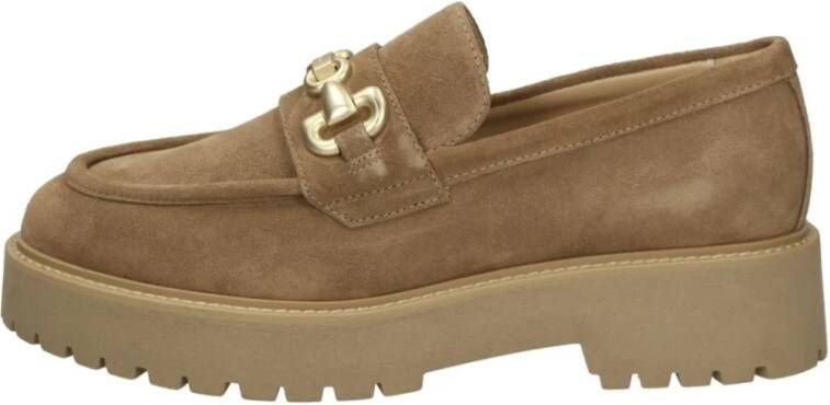 Nerogiardini Stijlvolle Loafer Schoenen voor Mannen Brown Dames