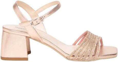 Nerogiardini Stijlvolle Sandaal met Microstrass Pink Dames