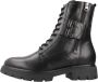 Nerogiardini Zwarte Biker Boots met Stijlvolle Vetersluiting Black Dames - Thumbnail 18