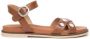 Nerogiardini Studded leren sandaal Brown Dames - Thumbnail 1
