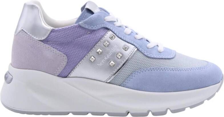 Nerogiardini Sneakers van suède en technisch materiaal - Foto 3