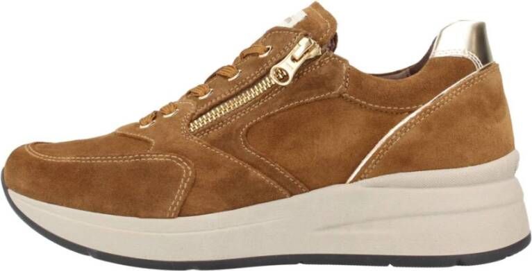 Nerogiardini Bruine Italiaanse Sneakers met DryGo! Technologie Bruin Dames - Foto 13