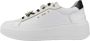Nerogiardini Elegante Veterschoen Sneaker met Gouden Accenten White Dames - Thumbnail 8