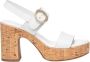 Nerogiardini Witte Leren Sandalen Stijlvol Ontwerp White Dames - Thumbnail 13