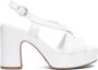 Nerogiardini Witte leren sandalen - Thumbnail 1