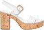 Nerogiardini Witte Leren Sandalen Stijlvol Ontwerp White Dames - Thumbnail 1