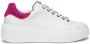 Nerogiardini Witte Leren Sneakers met Fuchsia Inzet White Dames - Thumbnail 1
