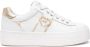 Nerogiardini Witte leren sneakers met gouden inzetstukken - Thumbnail 1