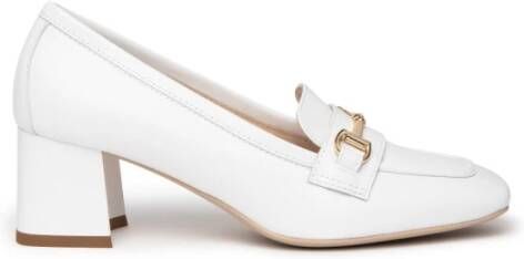 Nerogiardini Witte Mocassin met Klem White Dames