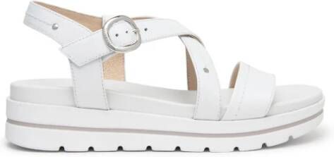 Nerogiardini Witte platform sandaal White Dames