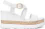 Nerogiardini Witte sandalen met sleehak - Thumbnail 1