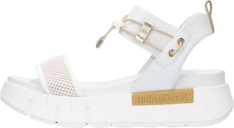 Nerogiardini Witte Sandalen voor de Zomer