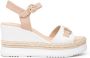 Nero Giardini 513552 Sandalen Met Sleehak Dames Taupe - Thumbnail 3