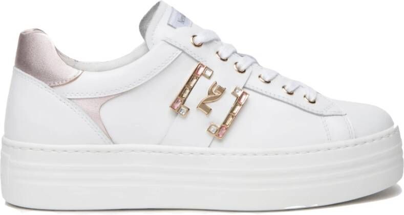 Nerogiardini Witte Sneakers E409967D Stijlvol Ontwerp White Dames