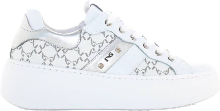 Nerogiardini Witte Sneakers Skipper Lente Zomer 2025