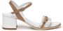 Nerogiardini Witte strass gesp sandaal White Dames - Thumbnail 2