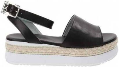 Nerogiardini Women sandals in leather Zwart Dames