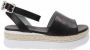 Nerogiardini Women sandals in leather Zwart Dames - Thumbnail 1