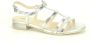 Nerogiardini Zilver Print Sandalen met Platte Bandjes - Thumbnail 1