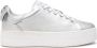 Nerogiardini Zilveren gelamineerde leren sneakers met platform - Thumbnail 1