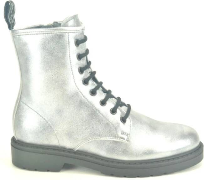 Nerogiardini Zilveren Laars Elegant en Stijlvol Gray Dames