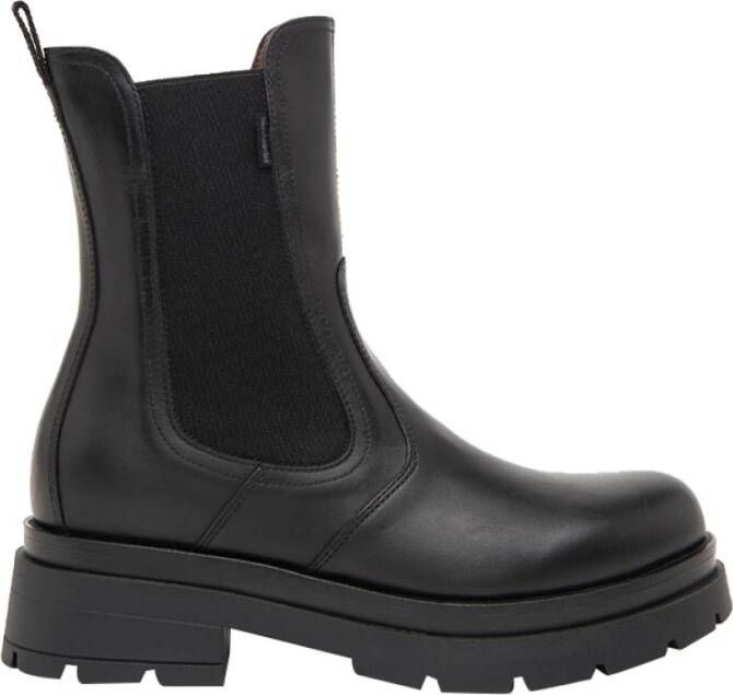 Nerogiardini Zwarte Biker Boots met Metalen Details Black Dames