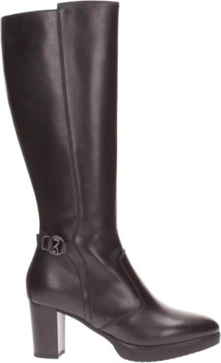 Nerogiardini Zwarte Hoge Laarzenjes voor Dames Black Dames