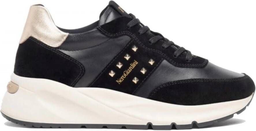 Nerogiardini Zwarte Italiaanse Sneakers met Stijlol Design Black Dames