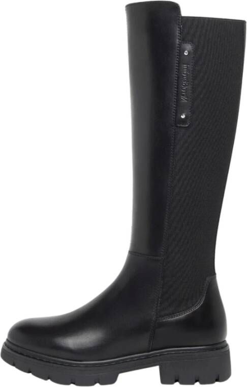 Nerogiardini Zwarte kniehoge stretch laarzen Black Dames