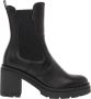 Nerogiardini Leren enkellaarsjes met elastische lussen Black Dames - Thumbnail 19