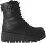 Nerogiardini Zwarte Leren Enkellaarzen met Metalen Detail Black Dames - Thumbnail 10