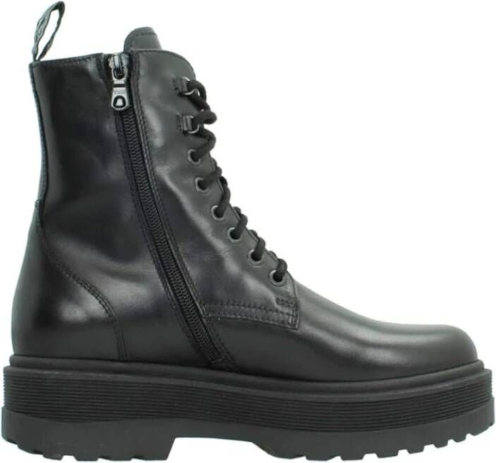 Nerogiardini Zwarte Leren eterschoenen Black Dames