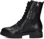 Nerogiardini Zwarte Biker Boots met Stijlvolle Vetersluiting Black Dames - Thumbnail 3