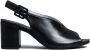 Nerogiardini Zwarte leren sandalen met gespsluiting - Thumbnail 1