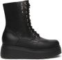 Nerogiardini Zwarte leren veterschoenen - Thumbnail 1